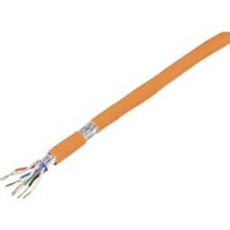 TRU COMPONENTS Câble réseau CAT 6a S/FTP 4 x 2 x 0.24 mm² orange 50 m