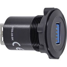 Prolongateur USB 3.0 USB femelle type A vers USB femelle type A TRU COMPONENTS USB-08-BK 1243949 1 pc(s)