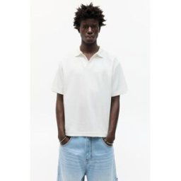 Pull&Bear Polo Manches Courtes Blanc cassé M male