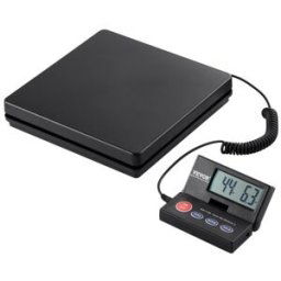 VEVOR Balance Postale Numérique 50 kg Pèse-colis de Précision 2 g avec Minuterie Fonction Tare Maintien Écran LCD Pliable 90° Balance Portable pour Bagage Maison Poste Alimentation CA/CC Certifiée FCC