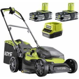 Ryobi Hybrid RY18LMH37A-225 - Tondeuse à gazon à batterie - 2x36V/2,5Ah - Coupe de 37 cm