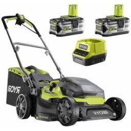 Ryobi Hybrid RY18LMH37A-250 - Tondeuse à gazon à batterie - 2x18V/5Ah - Coupe de 37 cm