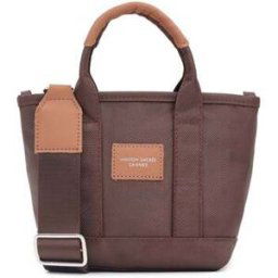 Sac à main Maison Sacrée Cabas Miramar Winter Noir Extra Mini Marron