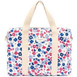 Draeger Sac Ordinateur à Fleurs Liberty Office Chic - Framboise