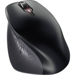 CHERRY MSW Stream Comfort Souris radio optique noir 6 Boutons 4000 dpi ergonomique, Touches à frappe silencieuse