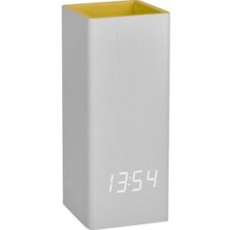 TFA Dostmann 60.2041.15 à quartz Horloge de table gris, jaune