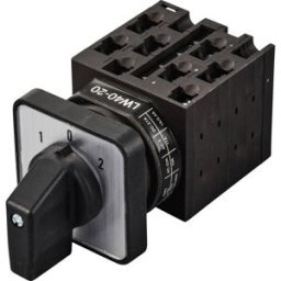 TRU COMPONENTS TC-LW40-20 D404/4A48I Commutateur à cames 20 A 690 V 2 x 45 ° noir, gris 1 pc(s)