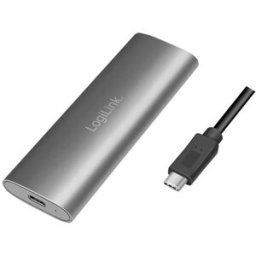 LogiLink UA0389 Boîtier pour SSD M.2 USB-C® (USB 3.2 Gen 2) 10 GBit/s M.2 PCIe NVMe, M.2 SATA 2230, 2242, 2260, 2280 UA0389