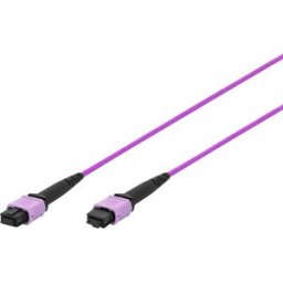 Digitus DK-2566-20/4 RJ45 Câble réseau, câble patch 20 m violet, noir extrêmement fin, conducteur intérieur flexible, bande en fibre de verre, résistant au