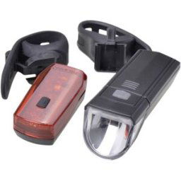 Filmer Kit déclairage de vélo 30 LUX LED à pile(s) noir
