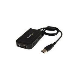 StarTech.com Adaptateur / Convertisseur video USB 2.0 vers VGA - Carte graphique externe - Male / Femelle - 1920x1200 - adaptateur USB / VGA - USB pour HD-15 (VGA) - Conformite TAA - 50 cm