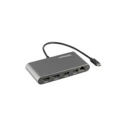 StarTech.com Mini Dock Thunderbolt 3 - Station d'Accueil TB3 a Double ecran - HDMI 4K 60Hz - 2x USB-A (3.2/2.0) GbE - Cable 28cm - Adaptateur Multiport pour PC Portable - Mac/Windows (TB3DKM2HDL) - station d'accueil - Thunderbolt 3 - 2 x HDMI - GigE