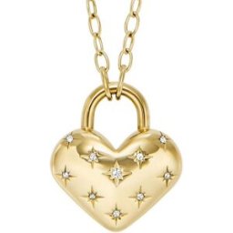 Collier Femme Fossil Bijoux Love Sadie - JF04829710 Acier inoxydable female