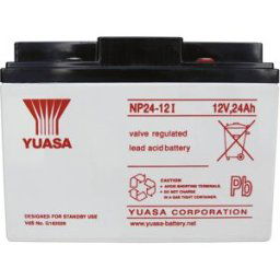 Yuasa NP24-12 NP24-12 Batterie au plomb 12 V 24 Ah plomb (AGM) (l x H x P) 166 x 125 x 175 mm raccord à vis M5 sans entretien, certification VdS