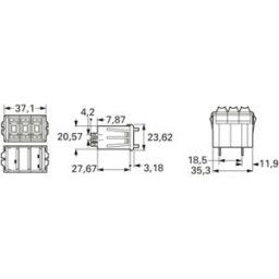 Bourns 3683S-1-103L Potentiomètre Cermet 2 W 10 kΩ 1 pc(s)