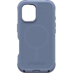 Otterbox Defender Coque arrière Apple iPhone 16 bleu compatible avec MagSafe, résistant aux chocs 77-95957