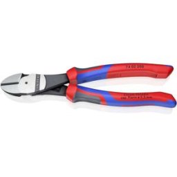 Pince coupante diagonale à forte démultiplication avec facette Knipex 74 02 200 200 mm 1 pc(s)