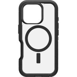 Otterbox Defender XT Coque arrière Apple iPhone 16 Pro noir, transparent compatible avec MagSafe, résistant aux chocs 77-96112