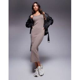 Nike - Chill - Robe longue cÃ´telÃ©e - Marron Marron XXL female