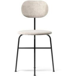 Audo Copenhagen Chaise de table à manger Afteroom pieds noirs housse tissu Maple 222
