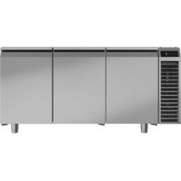Meuble réfrigéré GN1/1 positif, 3 portes, groupe logé, dessus inox central - Liebherr