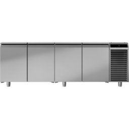 Meuble réfrigéré GN1/1 positif, 4 portes, groupe logé, dessus inox central - Liebherr