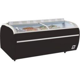 Réfrigérateur congélateur de supermarché noir TWIN 220B-CF - Tefcold