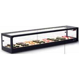Vitrine Sushi Réfrigérée - 1580 x 380 x 300 mm - Avec Groupe de Réfrigérateur à Distance - SAYL