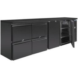 Arrière-bar Réfrigéré 4 Tiroirs et 2 Portes - Polar