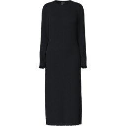 Pieces Robe midi manches longues Flora noir Ella L female