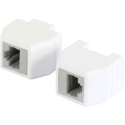 Allnet ALL-RJ45-Magnet Coupleur de sécurité RJ45, prise de raccordement, compatible PoE, jusquà 10 Go 193972 mâle, droit blanc 1 pc(s)