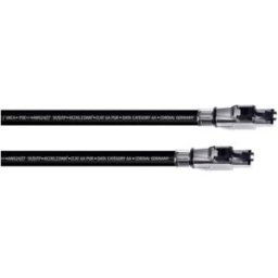 Cordial 15610 RJ45 Câble réseau, câble patch CAT 6a SF/UTP 2.00 m noir gaine PUR 1 pc(s)