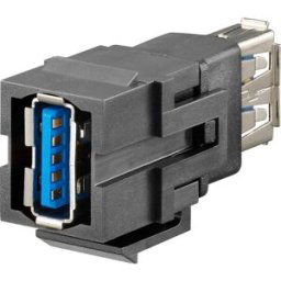 Keystone USB A 3.0 Adaptateur/prolongateur, Double femelle KMK-USB 3.0 sw 17010660 Rutenbeck Contenu: 1 pc(s)
