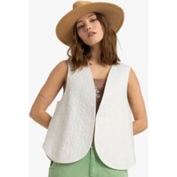 Waistcoast Quilted Vest ERJWT03695 par Roxy Blanc XS Accessoires