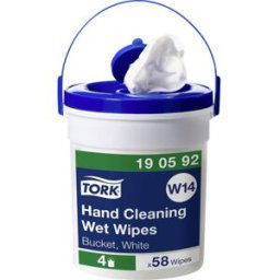 Lingettes de nettoyage pour les mains TORK 190592 douces et résistantes non tissées (blancs) 58 pc(s)