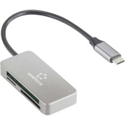 Renkforce RF-PCR-210 Lecteur de carte mémoire externe USB-C® (USB 3.2 Gen 1) argent