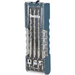 Makita E-13596 Jeu de forets spiralés pour pierre 4 pièces 5 mm, 6 mm, 8 mm, 10 mm SDS-Plus 1 set