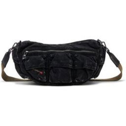 Diesel - Multi-Pkts-Sac multipoches en denim délavé - Sacs d'Épaule - Mixte - Noir UNI