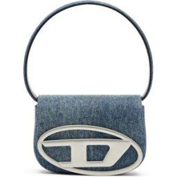 Diesel - 1DR-Sac épaule iconique en denim solarisé - Sacs d'Épaule - Femme - Bleu UNI
