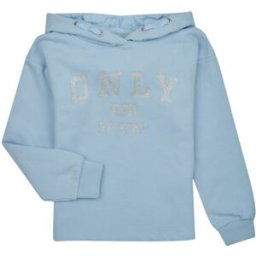 Sweat-shirt enfant Only KOGWENDY L/S LOGO HOOD CP SWT Bleu 8 ans filles