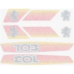 1Tek Origine Planche autocollant sticker orange pour Peugeot 103