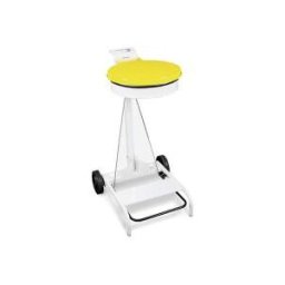 Support-sac mobile à pédale - 110 L - jaune