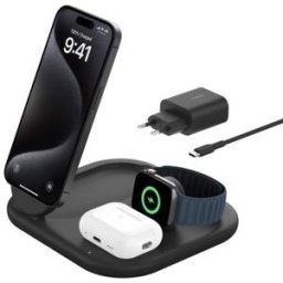 Belkin BOOSTCHARGE Qi2 15w Mag 3in1 Stand BL
