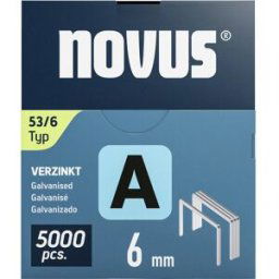 Novus Tools Novus Office 042-0761 Agrafes Type 53 5000 pc(s) Dimensions (L x l x H) 6 x 11.3 x 6 mm