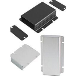 Hammond Electronics 1455CF1201 Boîtier universel 120 x 54 x 23 aluminium argent 1 pc(s)