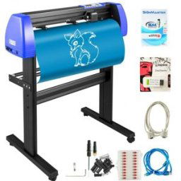 VEVOR Plotter de Découpe Vinyle 870 mm Machine de Traceur de Coupe Vinyle, 10-800 mm/s Machine de Découpe Vinyle avec Logiciel de SignMaster Haute Efficacité Découpeuse Vinyle pour Tracer Découper