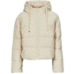 Doudounes Guess DAISY PUFFER LOGO FLOCK Beige
