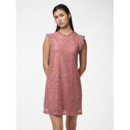 Pieces Robe courte en dentelle Colline rose Kai XS female