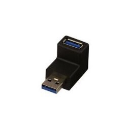 Lindy USB 3.0 90 Degree Up Type A Male to Female Right Angle Adapter - adaptateur USB - USB Type B pour USB type A