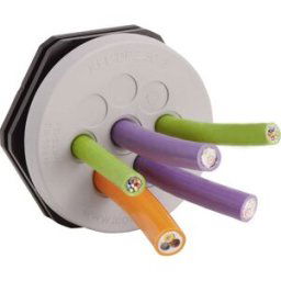 Plaque de traversée de câble Icotek KEL-DPZ 40/8 43741 Ø max. des bornes 10.2 mm Polyamide, Elastomère gris 1 pc(s)